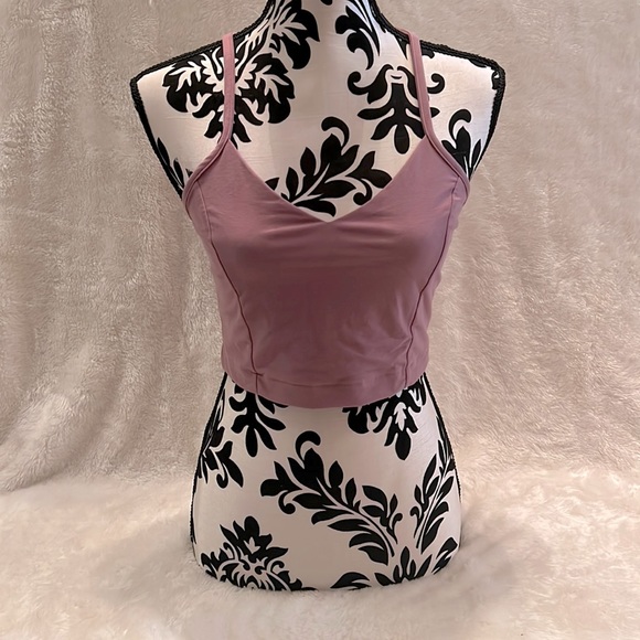 NWOT Victoria’s Secret Sport Mauve Unlined Lattice Back Lounge Bralette - Picture 2 of 4